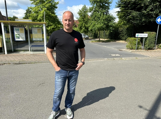 Lode Vanneste blijft aandringen op veilig trottoir ter hoogte van Mariawende